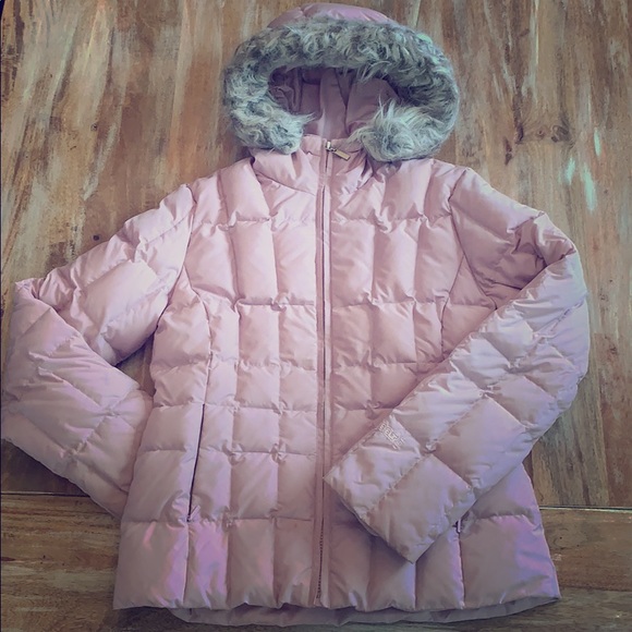 snow jacket with fur hood